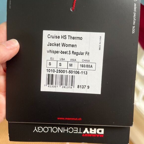 NWT Women's Mammut Cruise HS Hooded Thermo Jacket - Size Small - Picture 10 of 12
